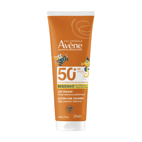 Avene Lait Enfant SPF 50+ Resistant Eau Sable Sueur