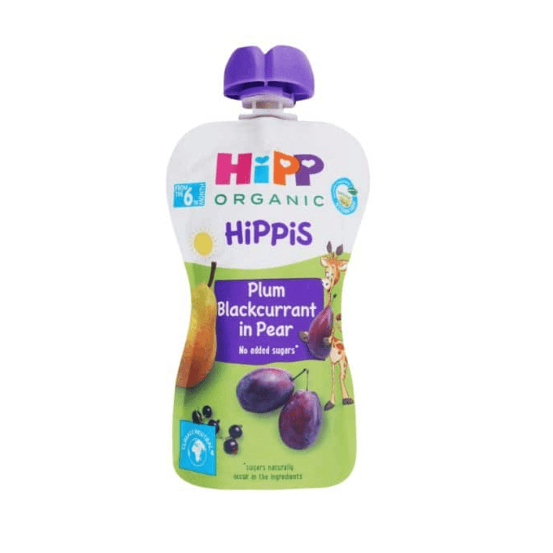HIPP Hippis Organic Plum-Blackcurrant in pear