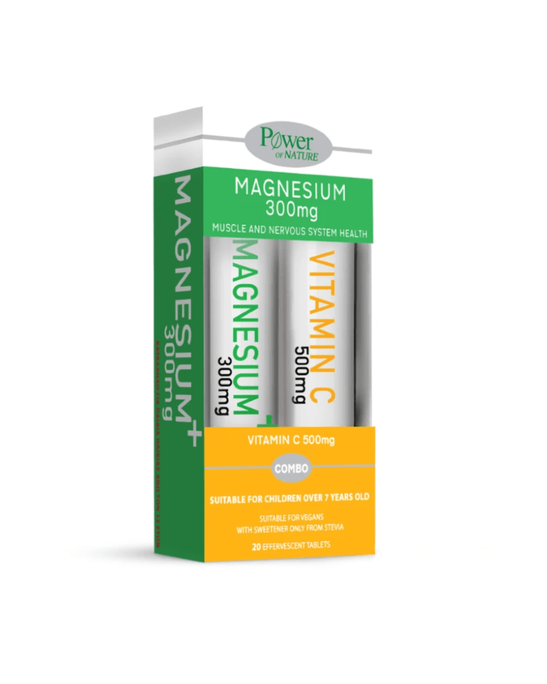 Power of Nature Magnesium 300 mg + Vitamin C