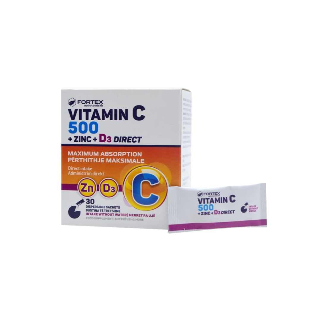 Fortex Vitamin C + Zinc + D3 Direct