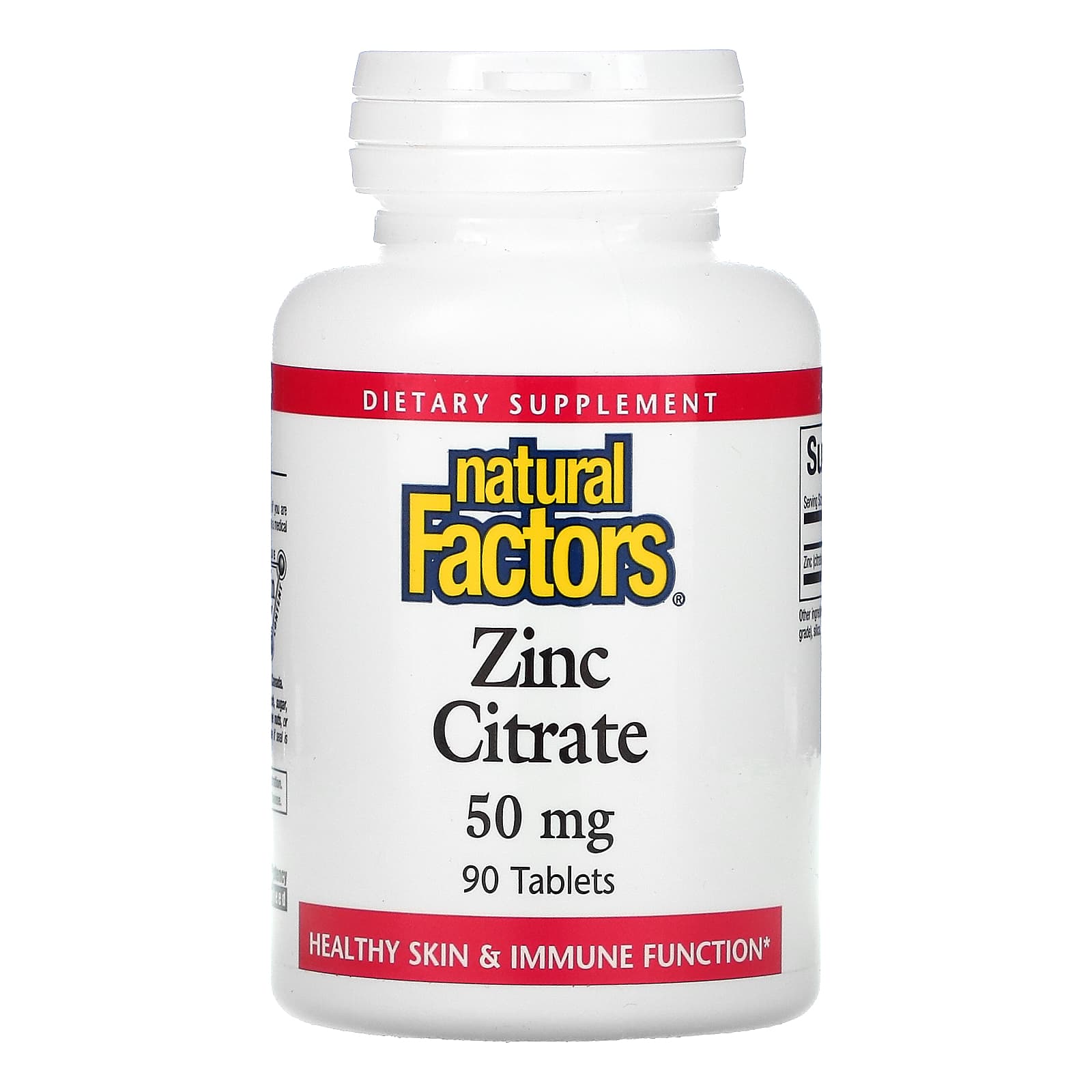 Natural Factors Zinc Citrate 50 mg