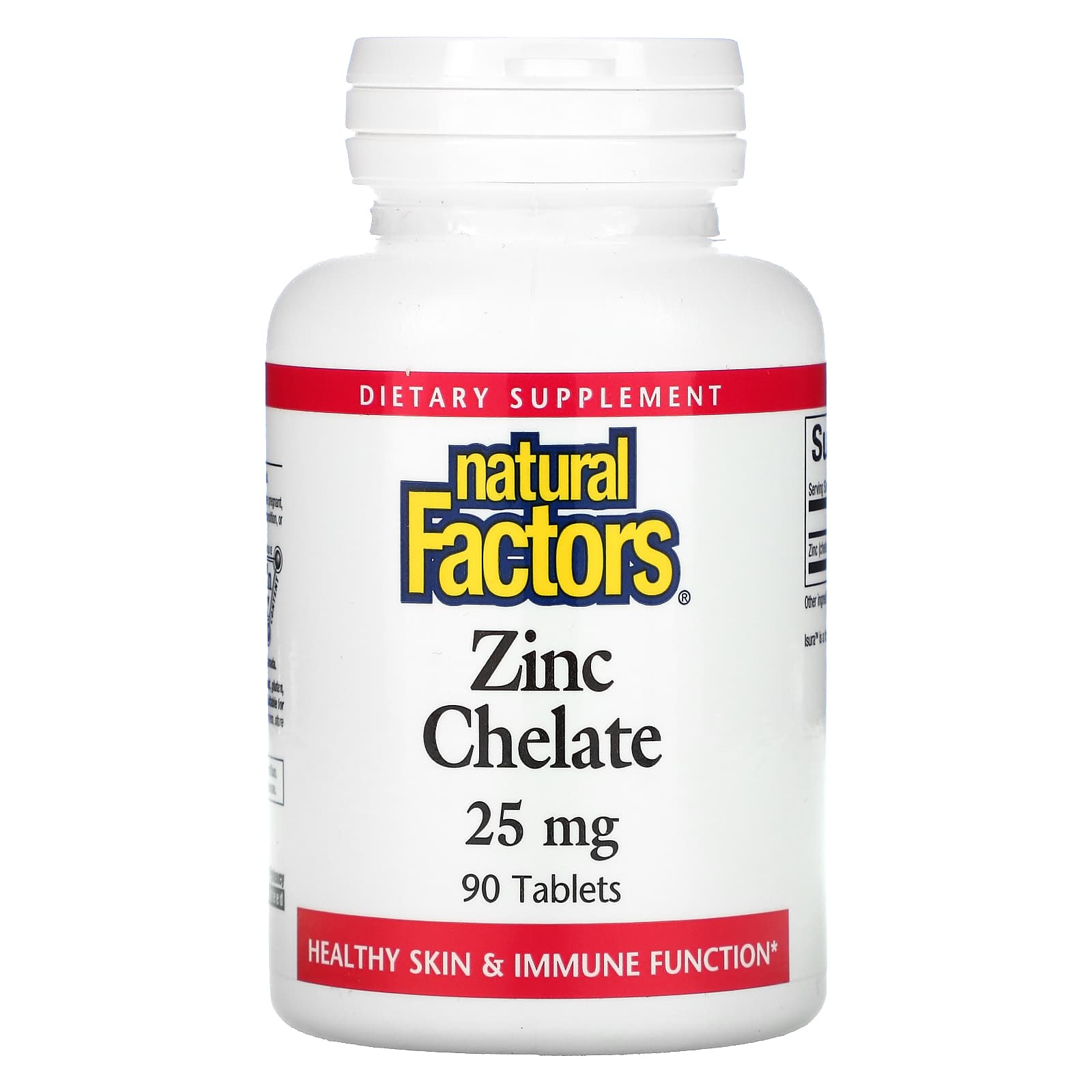 Natural Factors Zinc Chelate 25 mg