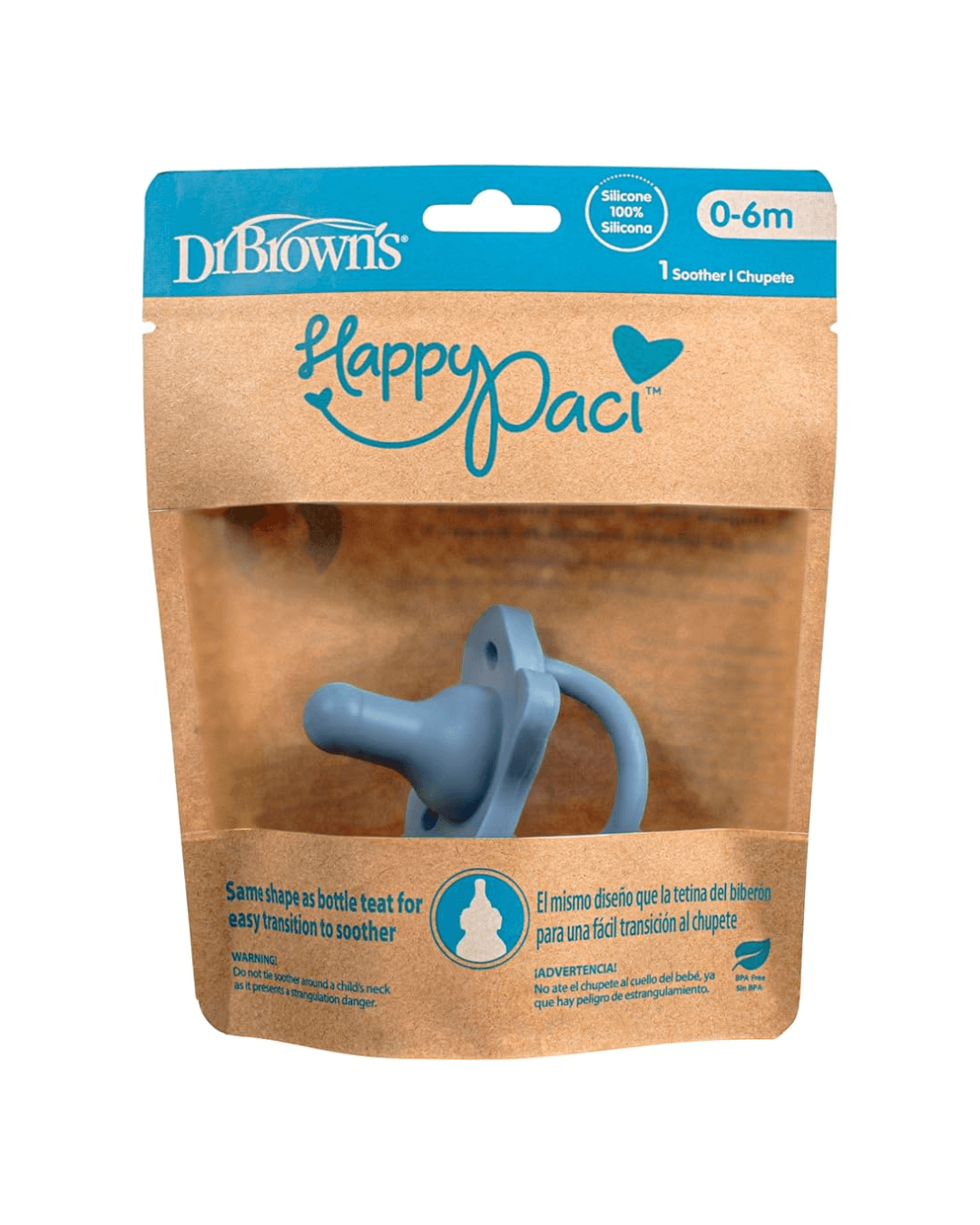 Dr. Brown’s Happy Paci Silicone Soother 0-6m