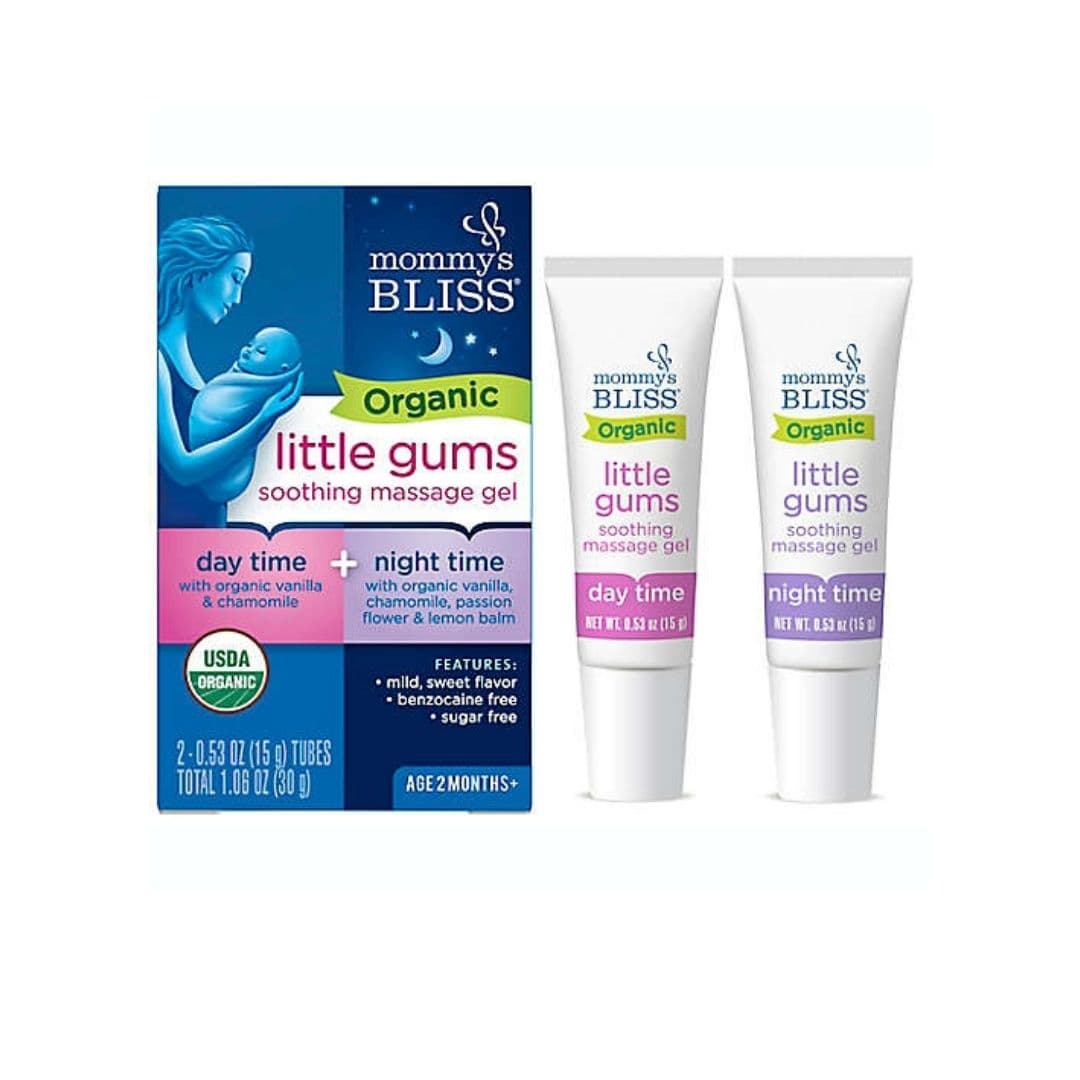 Mommys Bliss Organic Little Gums Soothing Massage Gel Day Time + Night Time