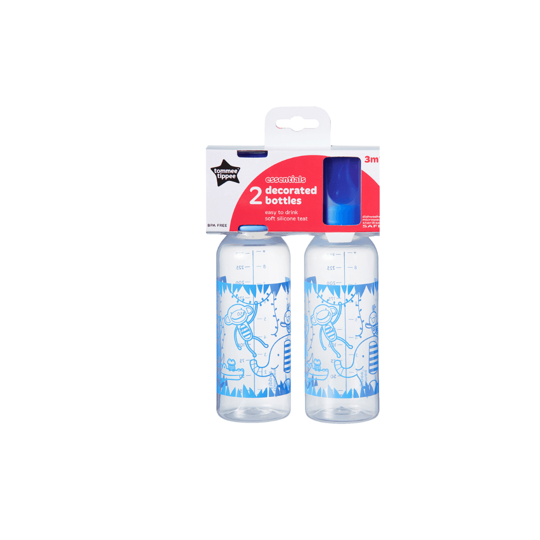 Tommee Tippee Essentials Decorated Bottles 3M+