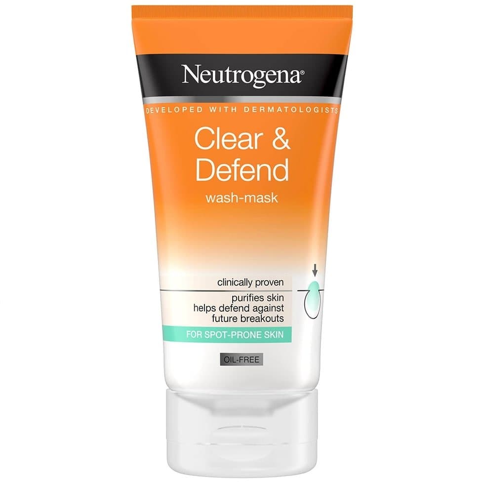 NEUTROGENA CLEAR AND DEFEND WASH-MASK 2-IN-1