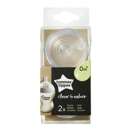 Tommee Tippee Closer to Nature Slow Flow Teats 0M+