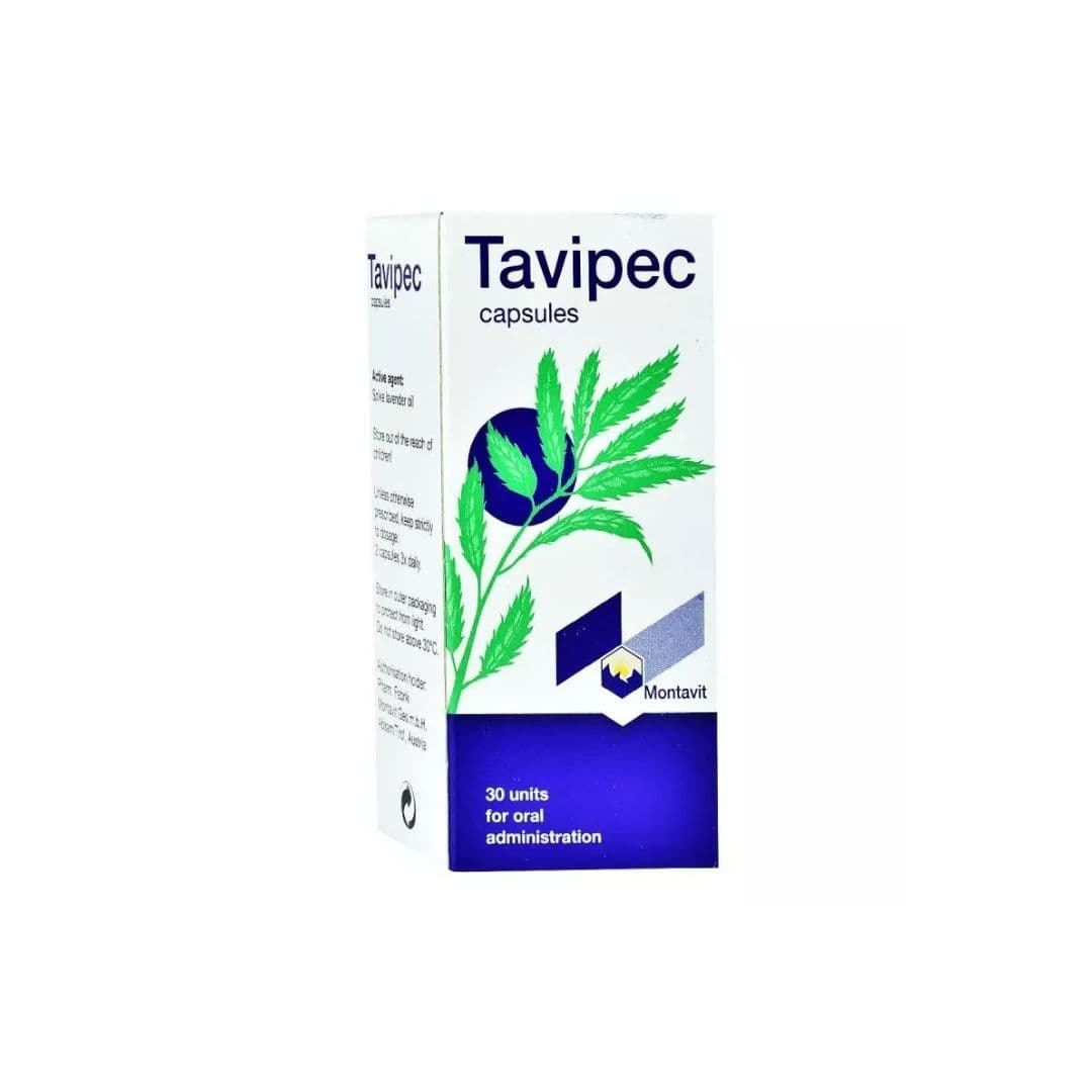Tavipec Kapsula (esencë e vajit të livandos)