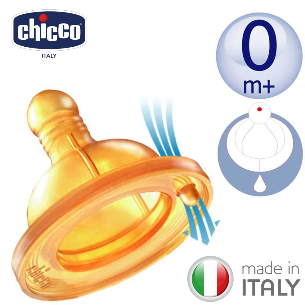 Chicco Well-Being Latex Teats Regular 0 M+