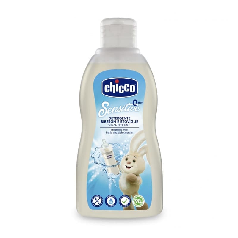 Chicco Sensitive Fragrance-Free Bottle and Dish Cleanser