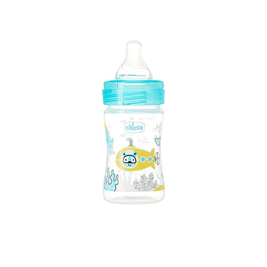 Chicco Well-Being Plastic Bottle Silicone 0 M+