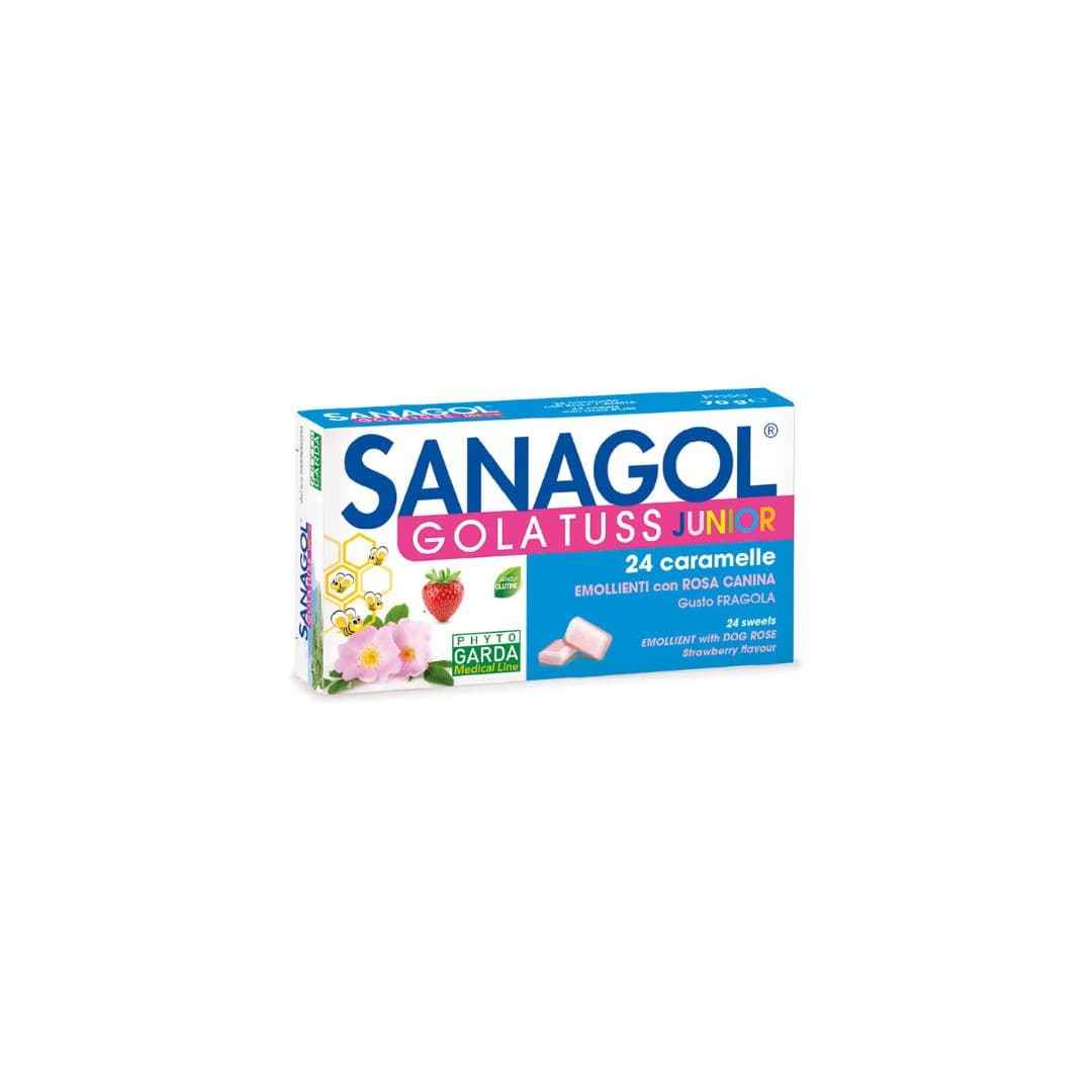 Phyto Garda Sanagol GolaTuss Junior Strawberry Flavour Lozenges