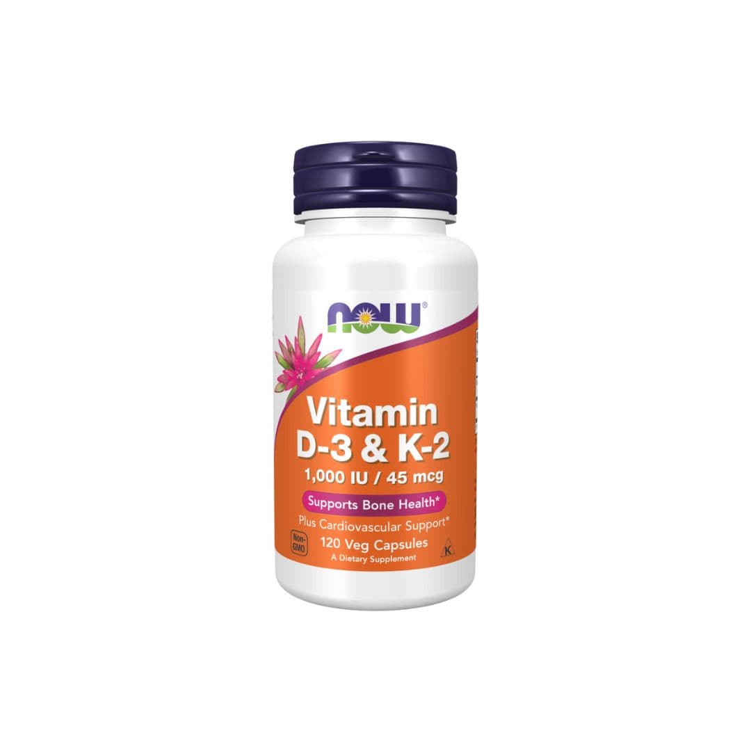 Now Vitamin D-3 & K-2 (1000 UI/ 45 mcg)