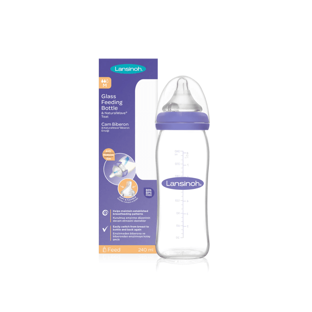 Lansinoh Feeding Glass Bottle M