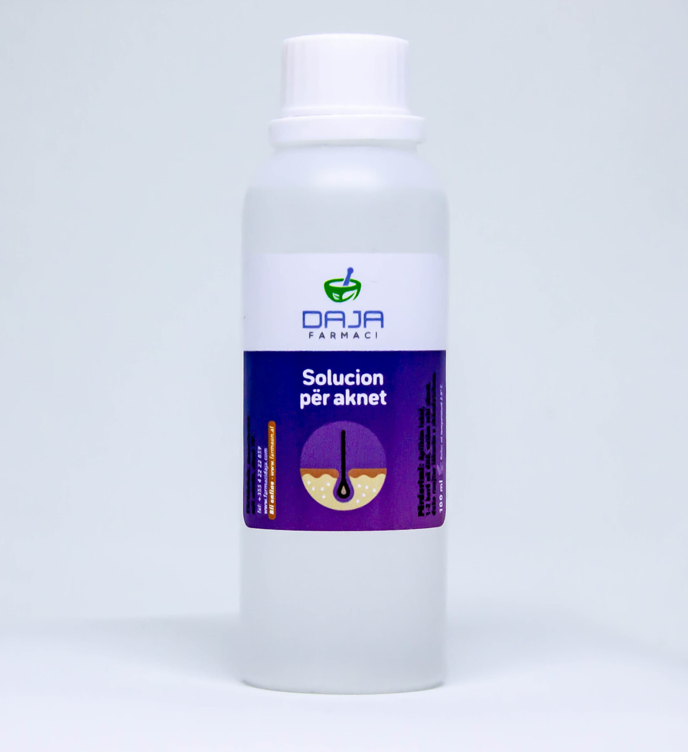 Farmaci “Daja” Solucion për aknet