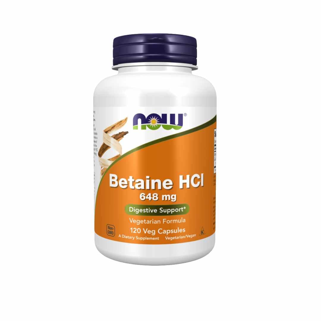 Now Betaine HCl 648 mg