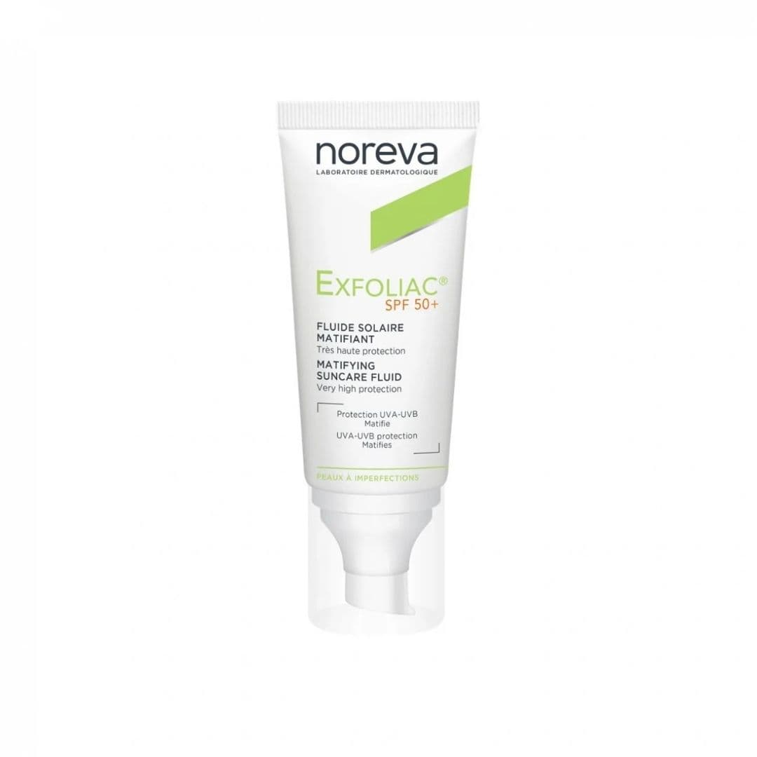Noreva Exfoliac fluide solaire matifiant spf 50+