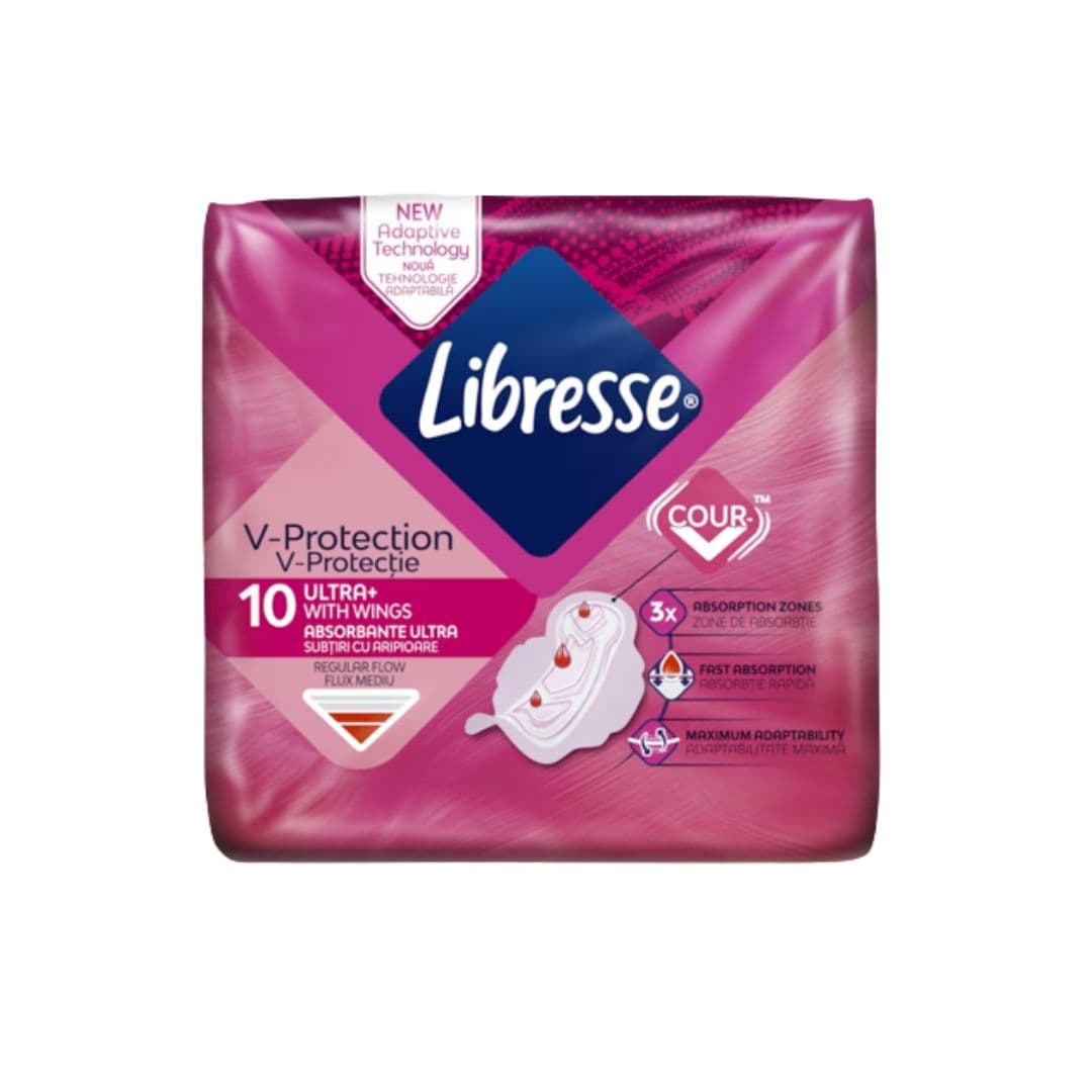 Libresse V-Protection Ultra+ with Wings