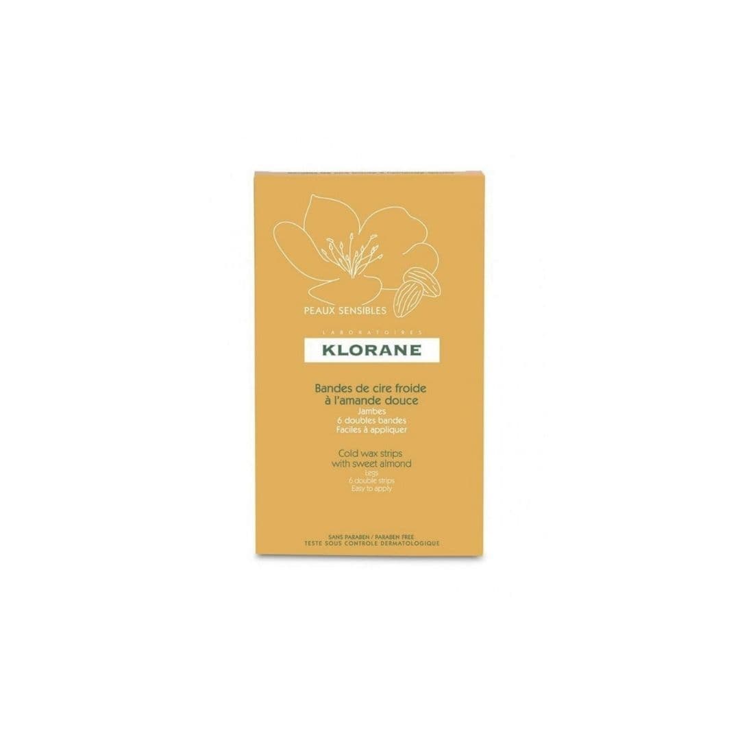 Klorane Cold Wax Strips with Sweet Almonds for legs