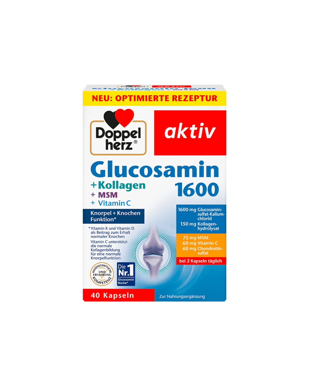 Doppelherz Aktiv Glucosamin 1600+Kollagen+MSM+ Vitamin C