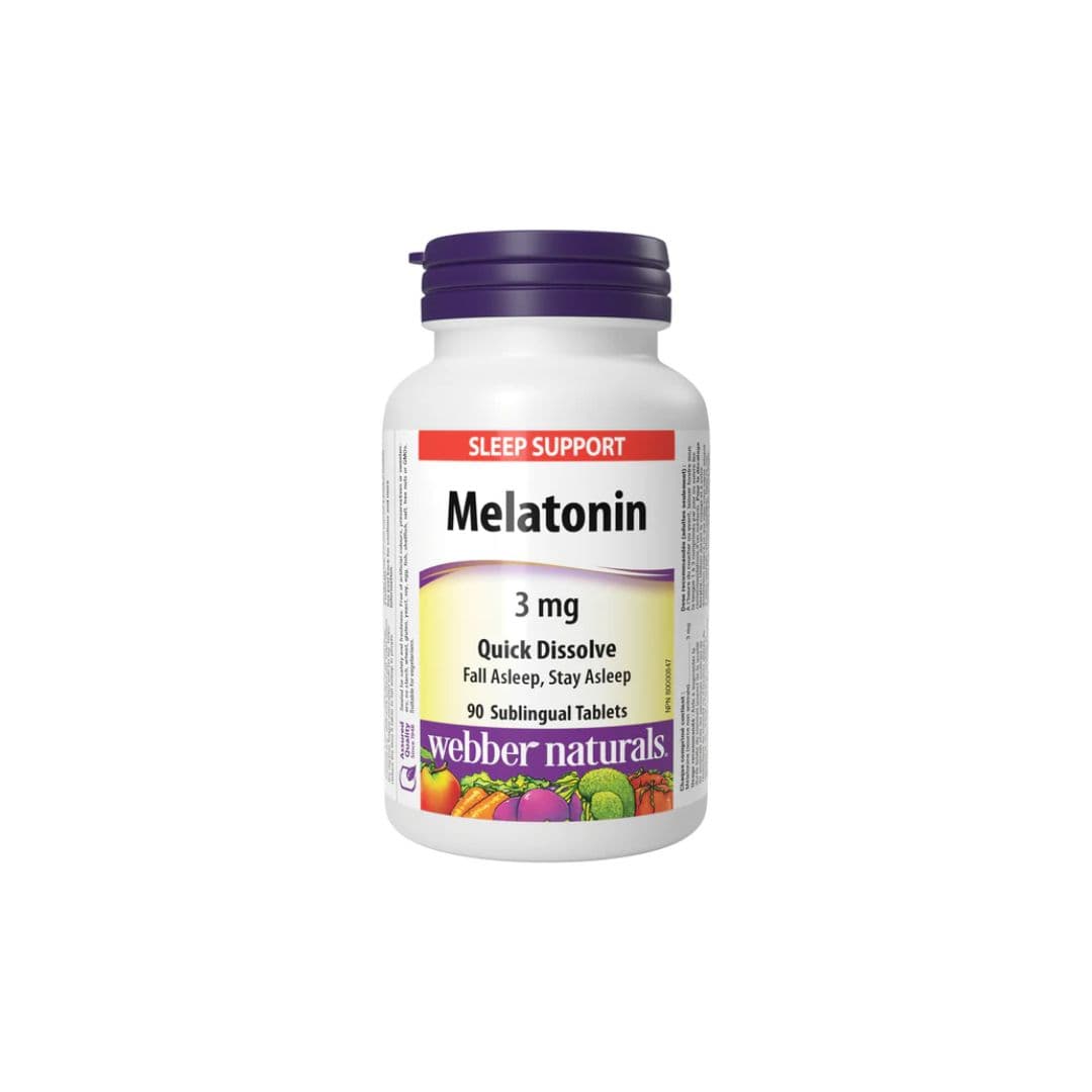 Webber Naturals Melatonin 3 mg Quick Dissolve
