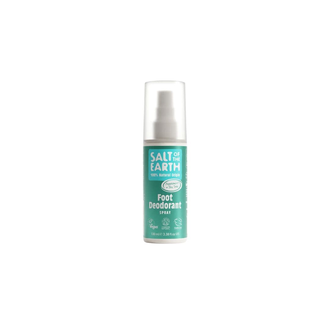 Salt of the Earth Natural Foot Deodorant Spray - Peppermint & Tea Tree