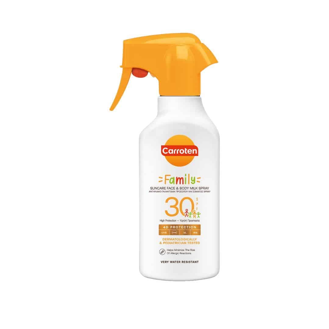 Carroten Family Suncare Face & Body Milk Spray SPF30+