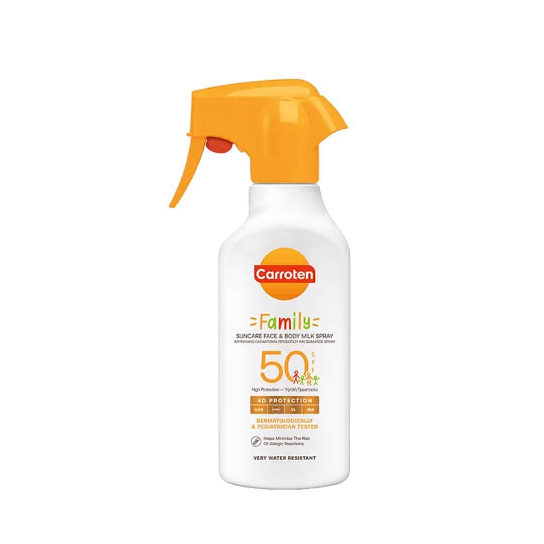 Carroten Family Suncare Face & Body Milk Spray SPF50+