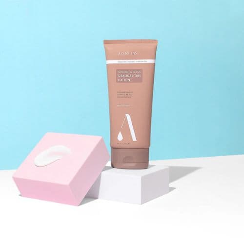 Azure Tan Nourish & Glow Gradual Tan Lotion - Medium/Dark