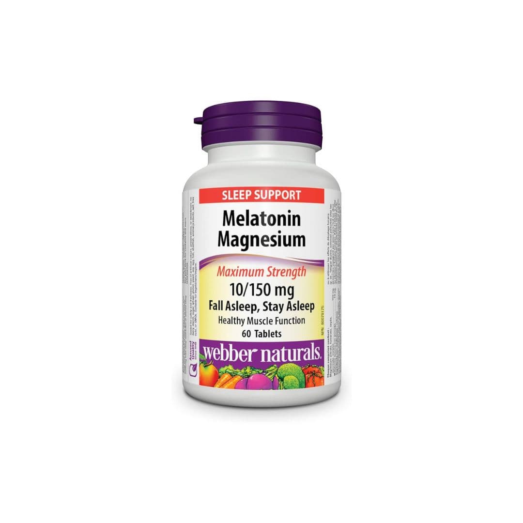 Webber Naturals Melatonin Magnesium 10 mg/150 mg