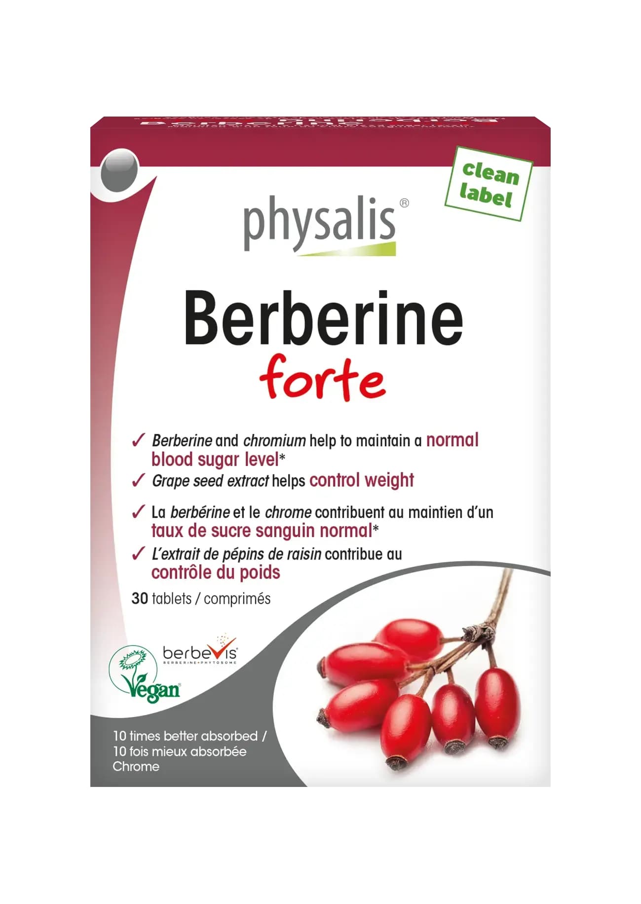 PHYSALIS BERBERINE FORTE X 30 COMPRIMES