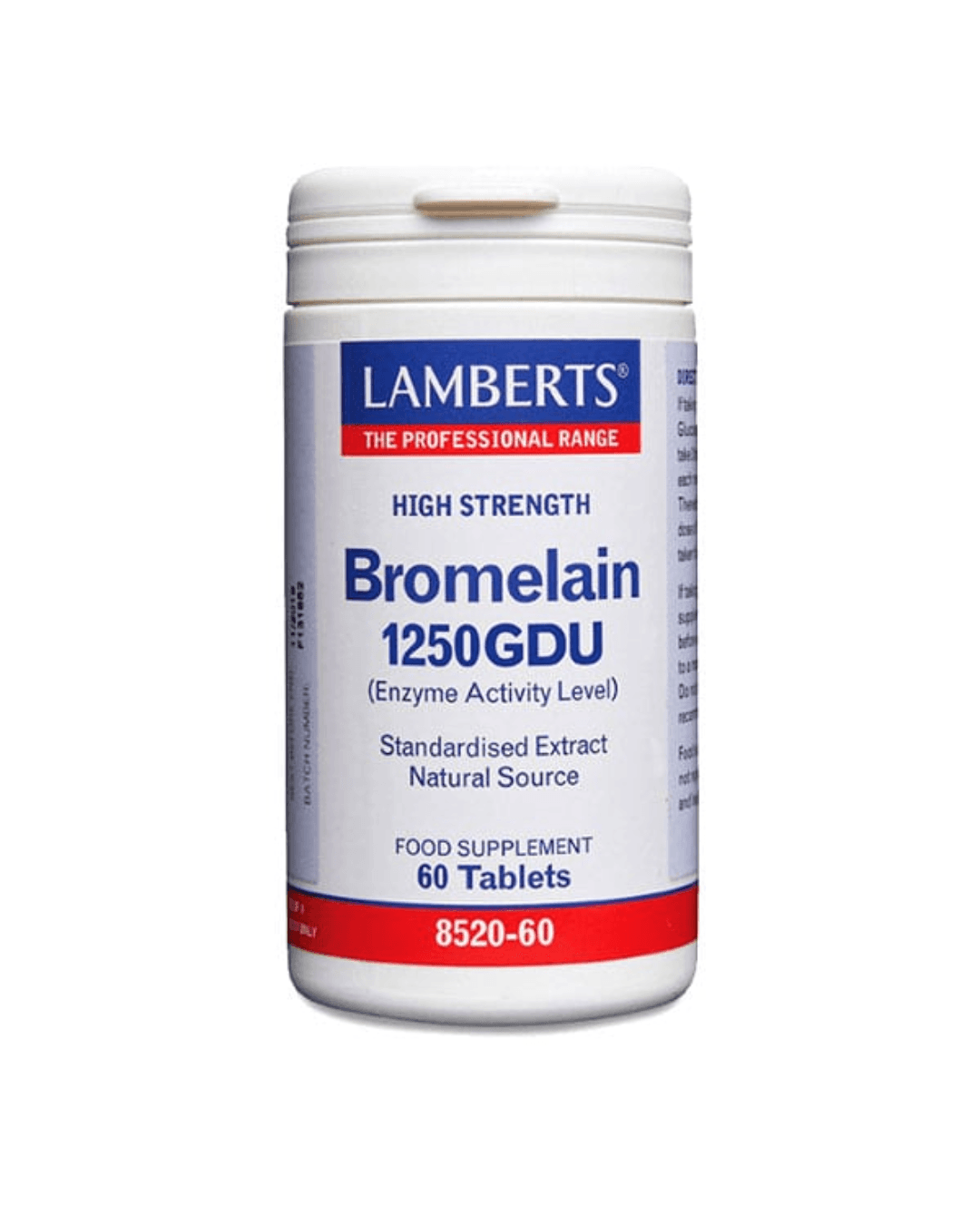 LAMBERTS BROMELAIN 1250 GDU X 60 TABLETS