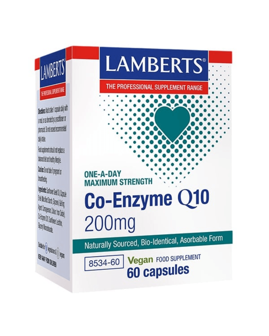 LAMBERTS MAXIMUM STRENGTH CO-ENZYME Q10 200 MG X 60 CAPSULES