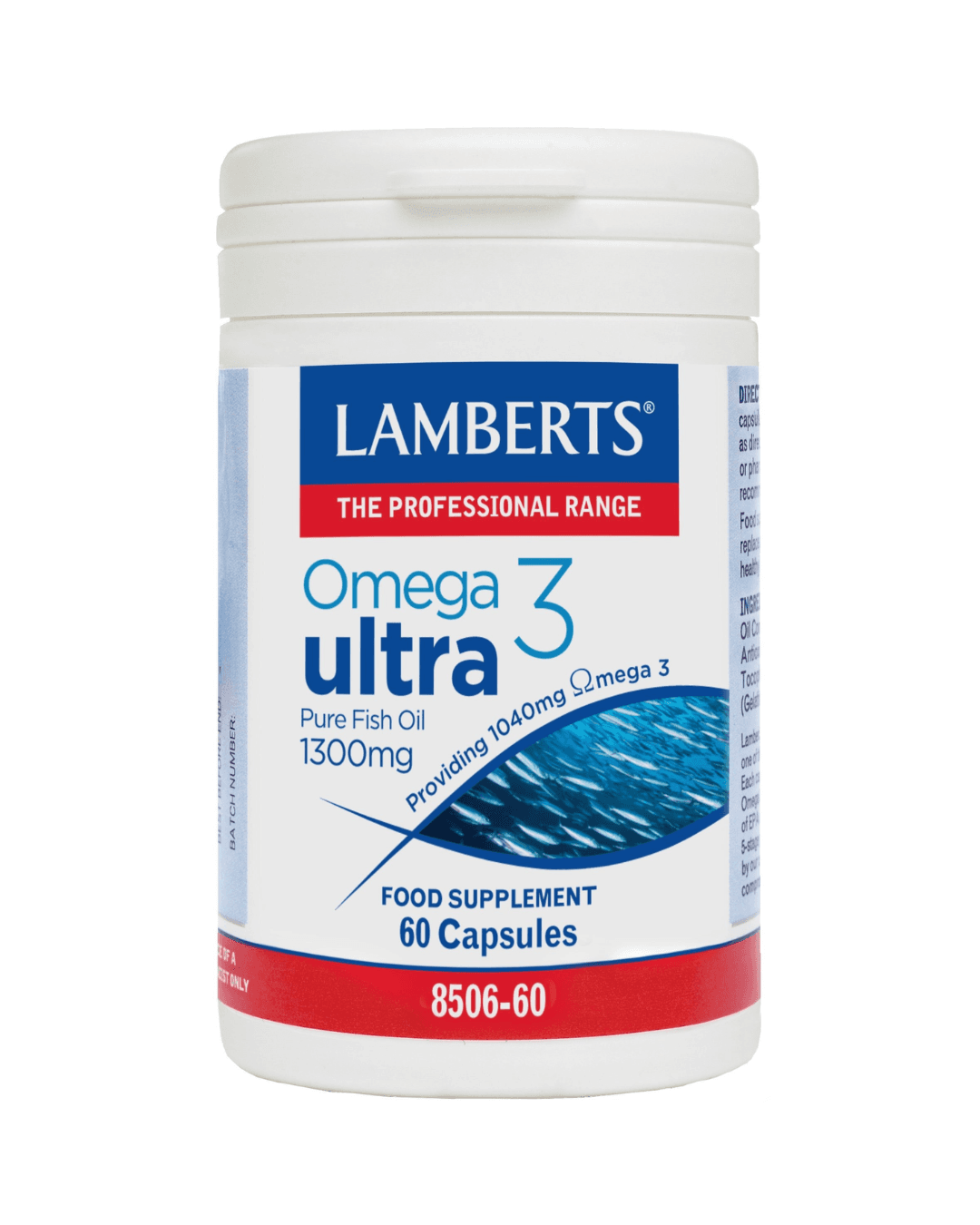 LAMBERTS OMEGA 3 ULTRA PURE FISH OIL 1300 MG X 60 CAPSULES