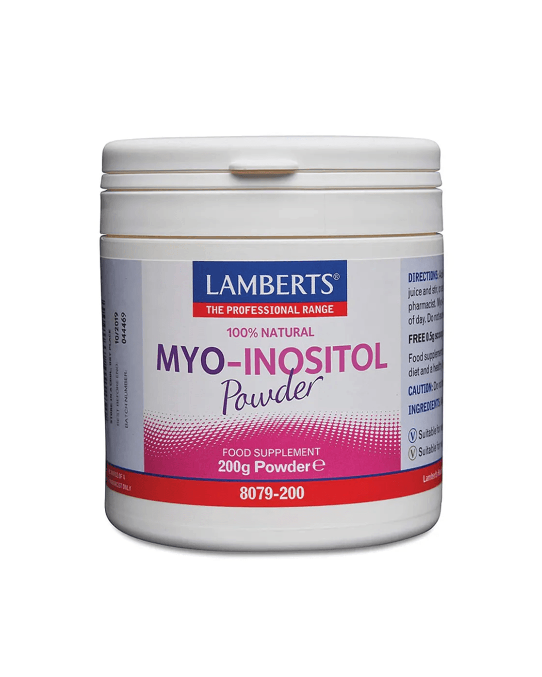 LAMBERTS MYO-INOSITOL POWDER X 200 G