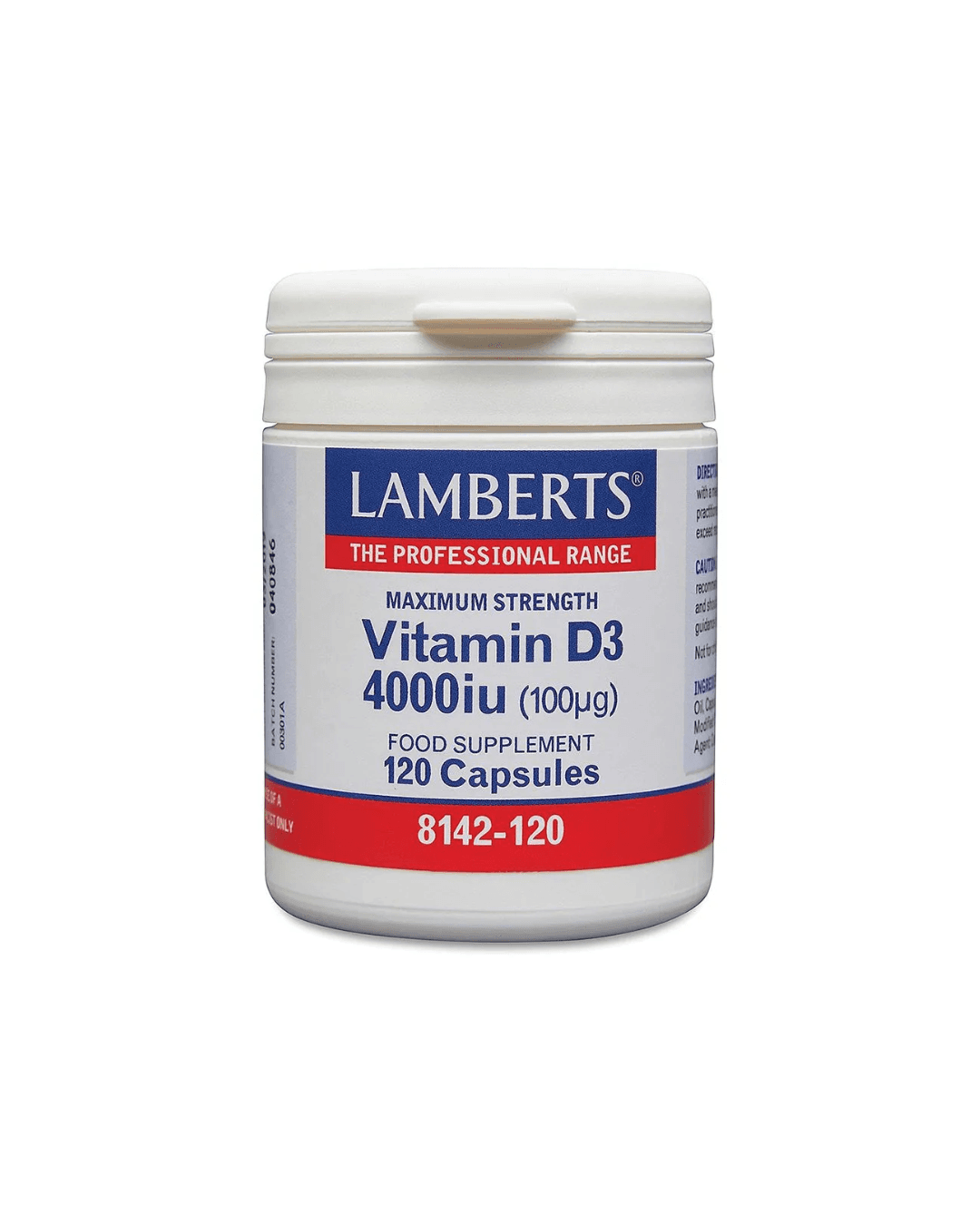 LAMBERTS VITAMIN D3 4000 IU X 30 CAPSULES