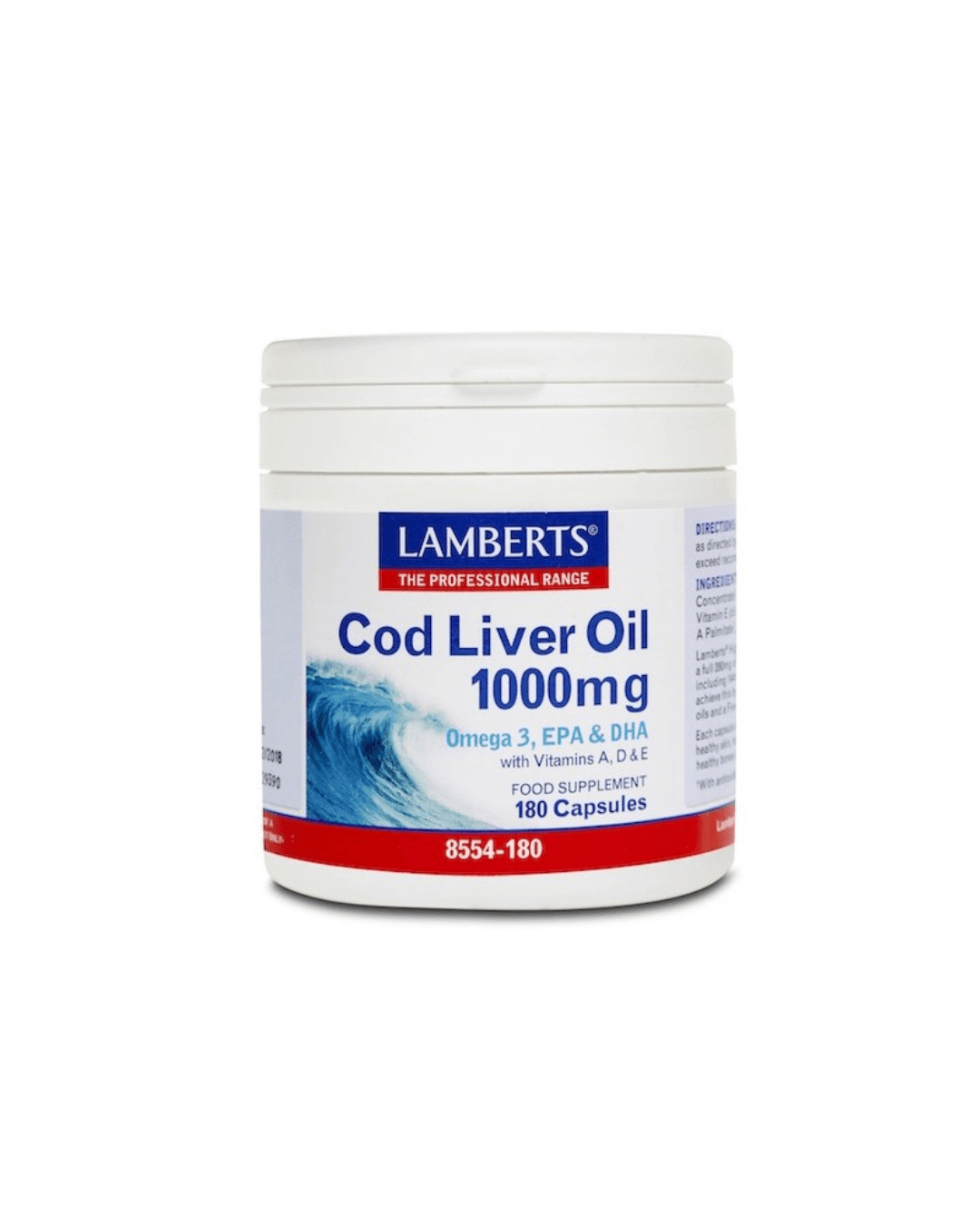 LAMBERTS COD LIVER OIL 1000 MG X 180 CAPSULES