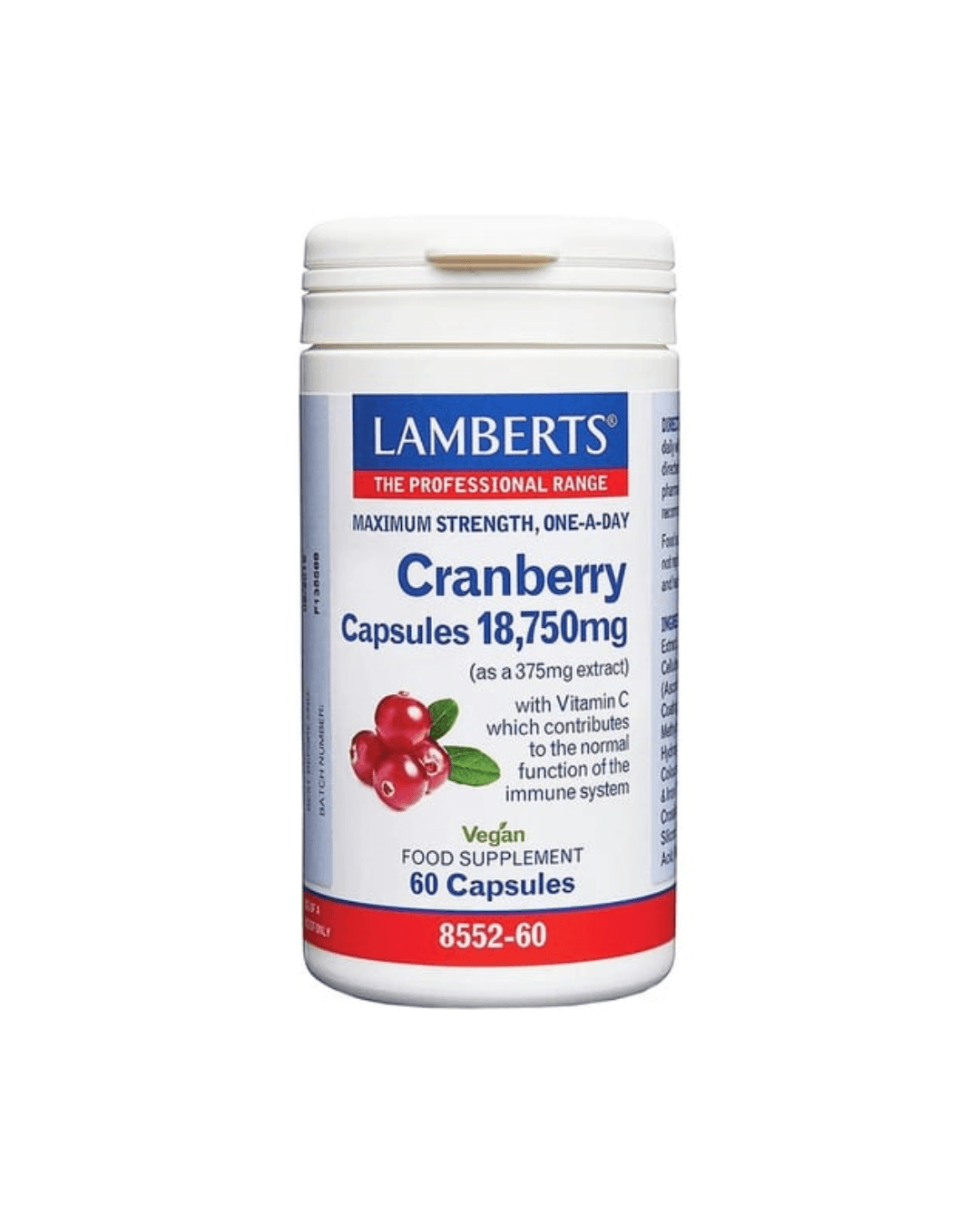 LAMBERTS CRANBERRY CAPSULES 18750 MG X 60 CAPSULES