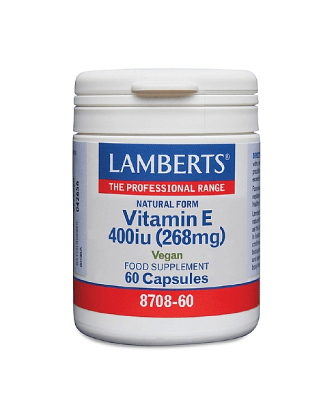 LAMBERTS VITAMIN E 400 IU ( 268MG) X 60CAPSULES