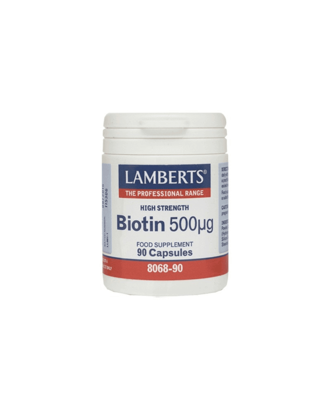 LAMBERTS BIOTIN 500 MCG X 90 CAPSULES