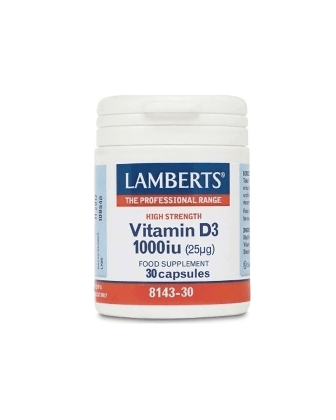 LAMBERTS VITAMIN D3 1000 IU X 30 CAPSULES