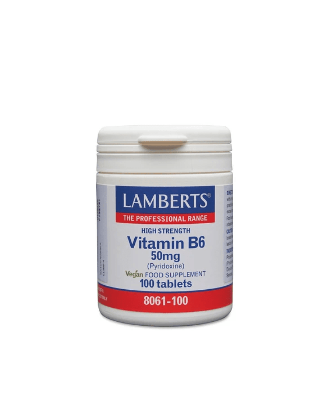 LAMBERTS VITAMIN B6 50 MG X 100 TABLETS