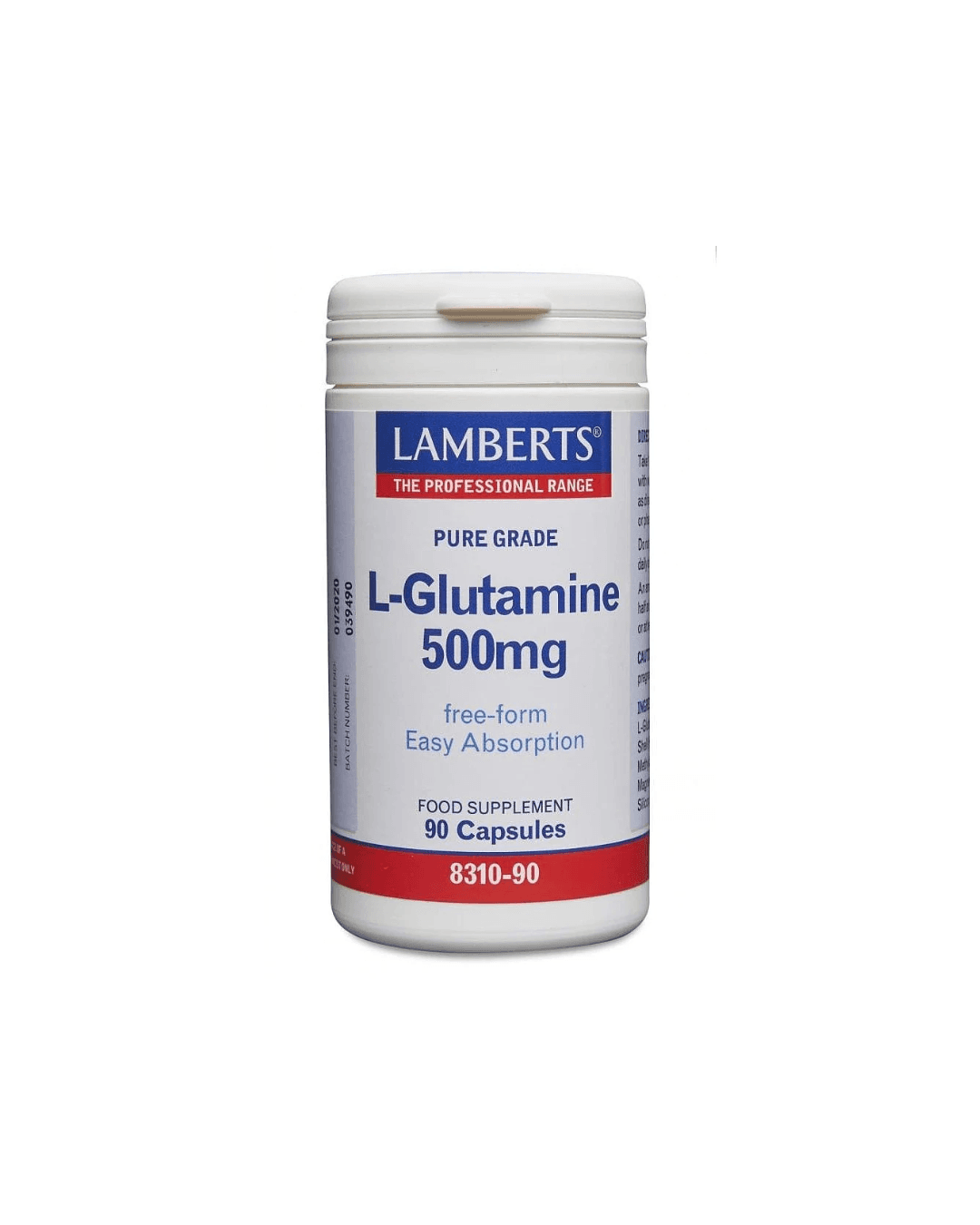 LAMBERTS L-GLUTAMINE 500 MG X 90 CAPSULES