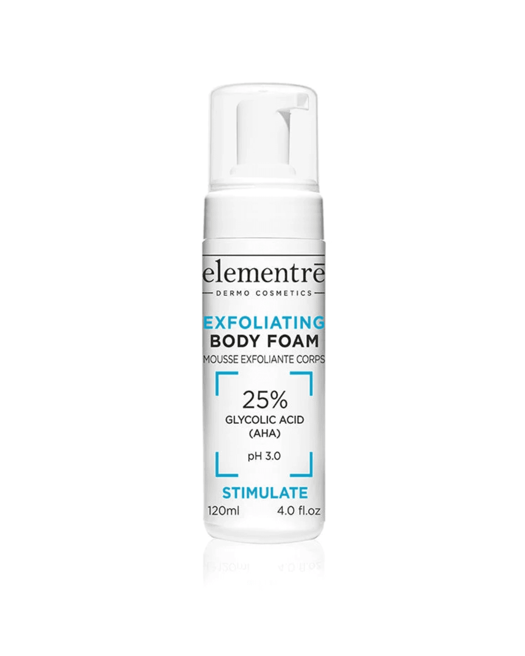 ELEMENTRE EXFOLIATING BODY FOAM 120 ML ( 25 % GLYCOLIC ACID )