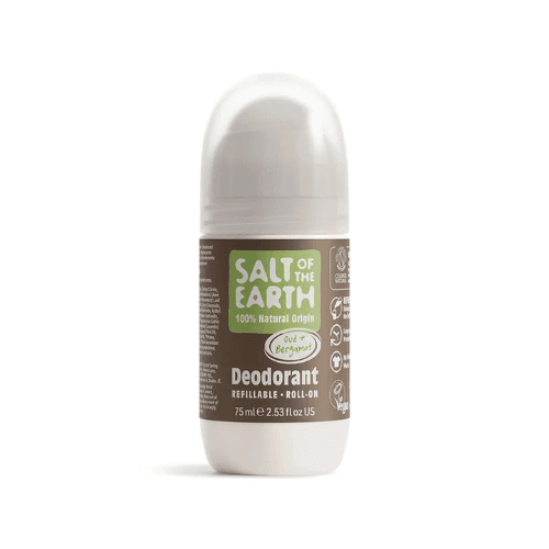 Salt Of The Earth Deodorant (Oud + Bergamot) Roll On 75ml