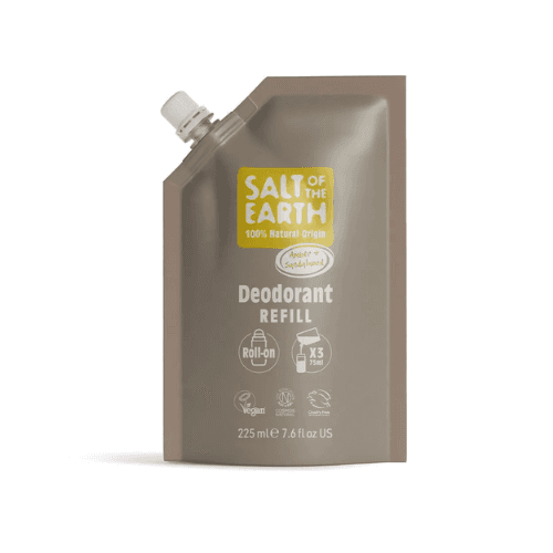 Salt Of The Earth Amber+Sandalwood Refill Roll On 225 ml