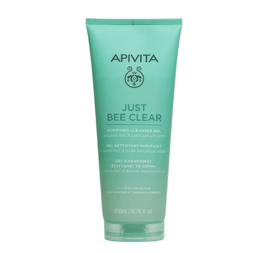 APIVITA JUST BEE CLEAR PURIFYING CLEANSER GEL  OILY ACNE PRONE SKIN 200 ML