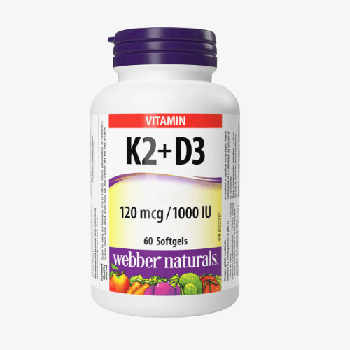 WEBBER NATURAL K2 120 MCG + D2 1000 UI X 60TB