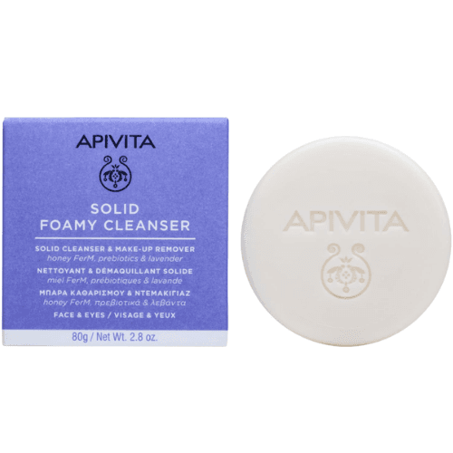 APIVITA SOLID FOAMY CLEANSER FACE & EYES 80 G