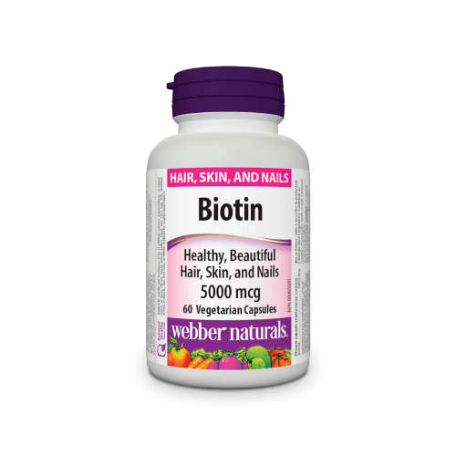 WEBBER NATURALS BIOTINE 5000 MCG X60 CAPS